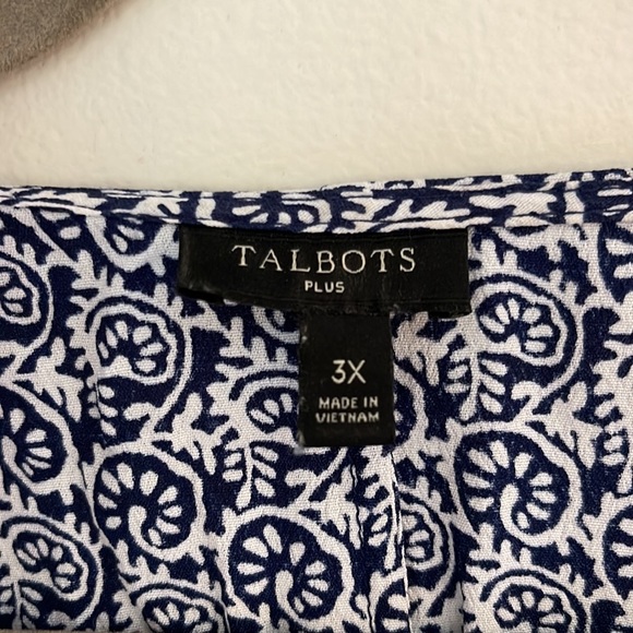 Talbots wrap blouse 3X - Picture 2 of 7